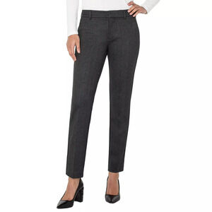 LIVERPOOL KELSEY TROUSER Size 1010 / SMOKEY CHARCOAL HERRINGBONE